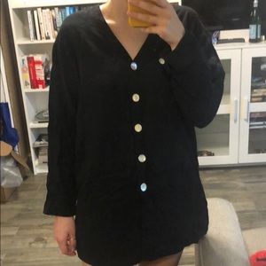 Black Long Jones New York Sport Large Shirt